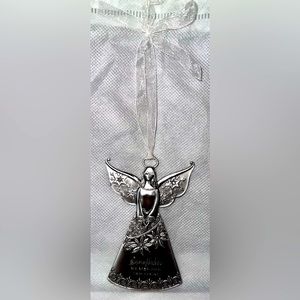 Ganz Sliver Metal Angel Snowflake Ornament
